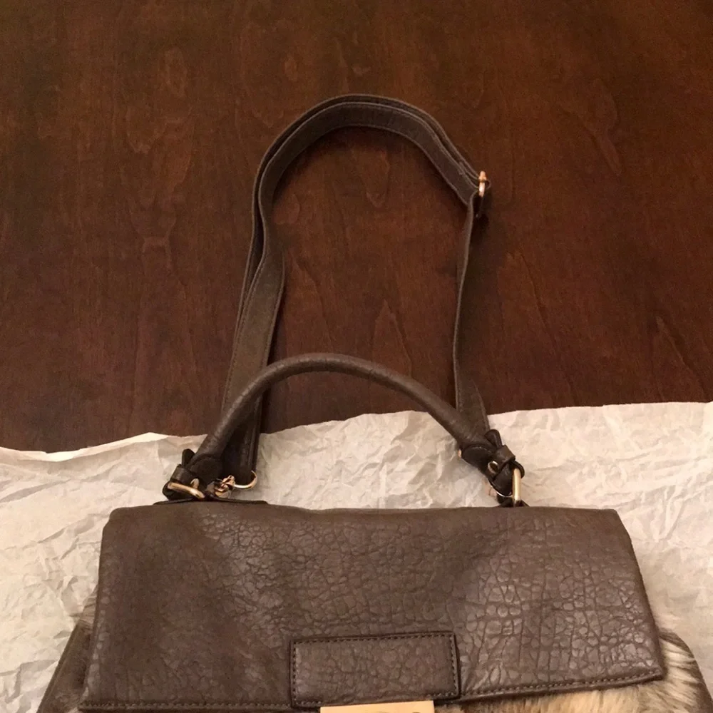 Brown Faux Fur Crossbody Bag​​​​​​​​​​​ - Picture 2 of 5